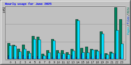 Hourly usage for June 2025
